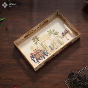 About wooden serving tray