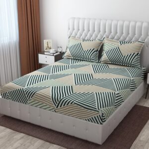 glace cotton fitted king size bedsheet