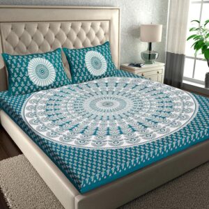 glace cotton fitted king size bedsheet
